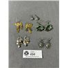 Image 1 : 5 Vintage Pairs of Dangle Earrings