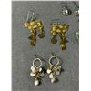Image 2 : 5 Vintage Pairs of Dangle Earrings