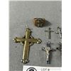 Image 2 : Old Religious Pendants, Cross and Ring