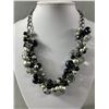 Image 2 : Vintage Elaborate Pearls and Crystal Beads Necklace