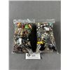 Image 2 : 2 Small Bags w/ Misc Costume Jewelery Parts