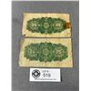 Image 2 : 2 1923 Dominion of Canada 25 Cent Bank Notes, Known as Shinplaster
