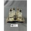 Image 2 : Very Nice 4 Piece Condiment Set, Silver Plated