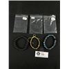 Image 1 : 3 Bracelets, Rainbow Glass, Lava and Fashion Cytrine