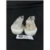 Image 2 : 2 Clear Quartz Rough Stones From Brazil on Stands: MSRP $280.00 each