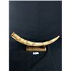 Image 1 : Restored Wooly Mammoth Ivory Tusk.24" with Stand! PAC-MAIL SHIPPING ONLY