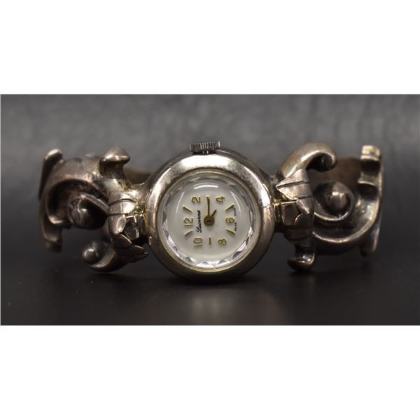 NAVAJO SILVER WATCH BRACELET