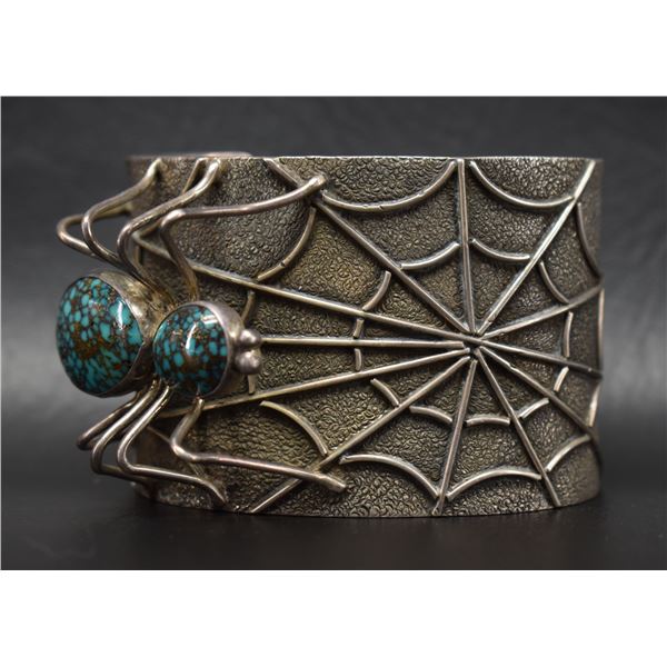 NAVAJO SILVER BRACELET (SAM QUAIL)