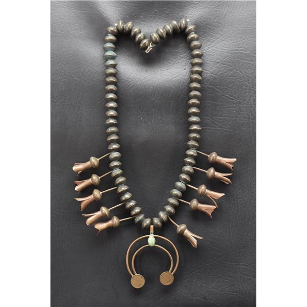 NAVAJO COPPER SQUASH NECKLACE