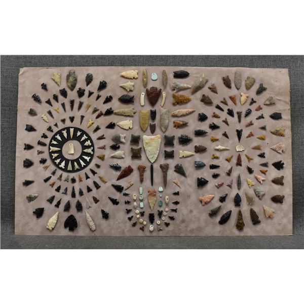 COLLECTION OF ARROWHEADS AND ARTIFACTS