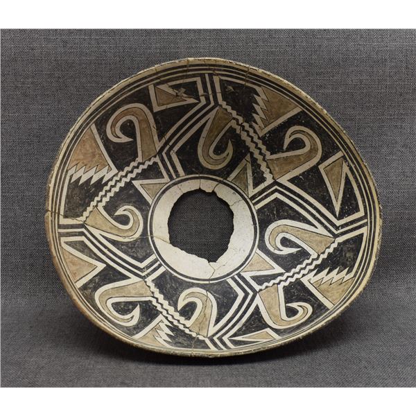 MIMBRES POLYCHROME POTTERY BOWL