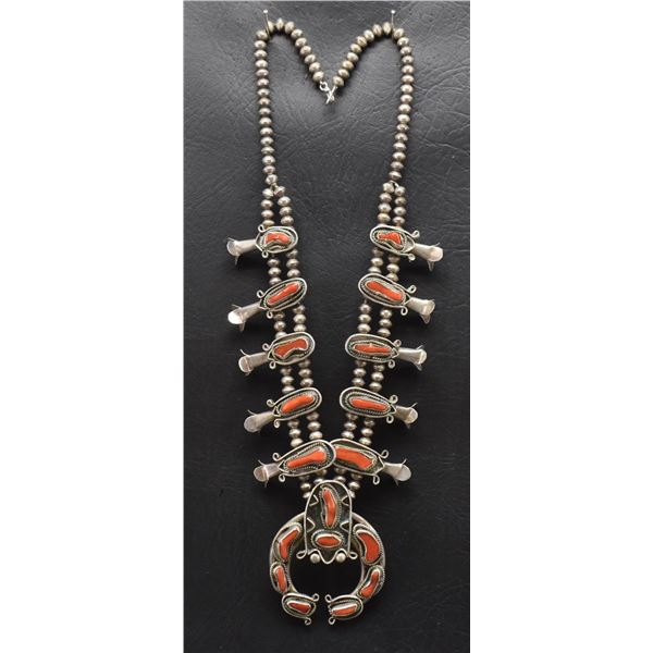 NAVAJO SQUASH BLOSSOM NECKLACE
