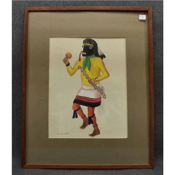 HOPI PAINTING (LEROY KEWANYAMA)