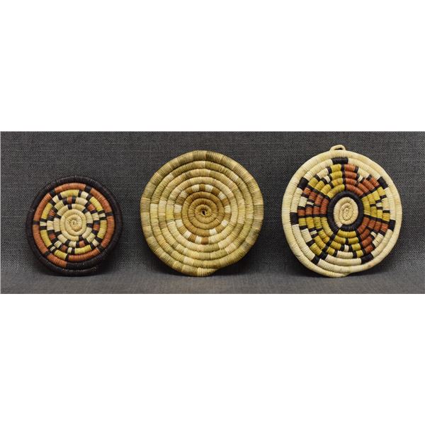 THREE HOPI WALL PLAQUES