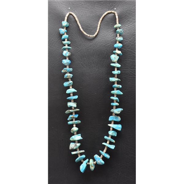 NAVAJO TURQUOISE NUGGET NECKLACE