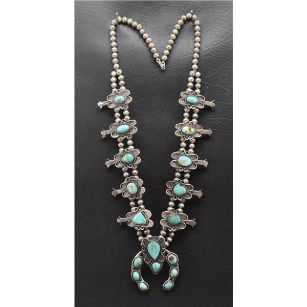 NAVAJO SQUASH BLOSSOM NECKLACE