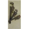 Image 2 : SET OF THREE PIPE WRENCHES TWO 10" AND ONE 14"