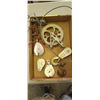 Image 4 : NEW #120 5400 #12" HOOK, FOUR PULLY BLOCK AND CABLE