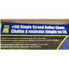 Image 3 : NEW PWERFIST #50 SINGLE STRAND ROLLER CHAIN AND OFFSET LINK