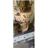Image 2 : 4- ASSORTED BIRCH LIVE EDGE BISCUIT SLABS 18-20" ROUND 2 3/4 THICK