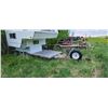 Image 2 : ROAD RUNNER TANDEM AXEL BOAT TRAILER CONVERTED TO FLAT DECK, 2-3500# AXELS, SELF CONTAINED BRAKES
