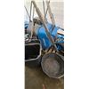 Image 1 : PLASTIC TROUGH, DAMAGED WHEEL BARROW AND GARBAGE CAN
