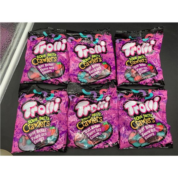 Trolli Sour Brite Crawlers-Very Berry Candy (6 x 142g)