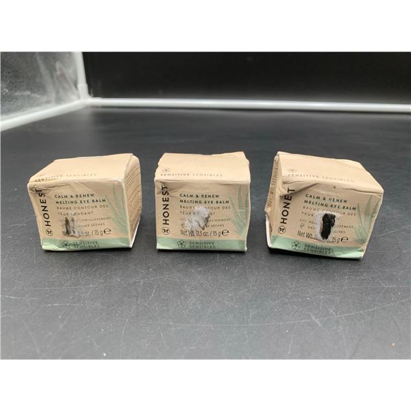 Honest Calm & Renew Melting Eye Balm (3 x15g)