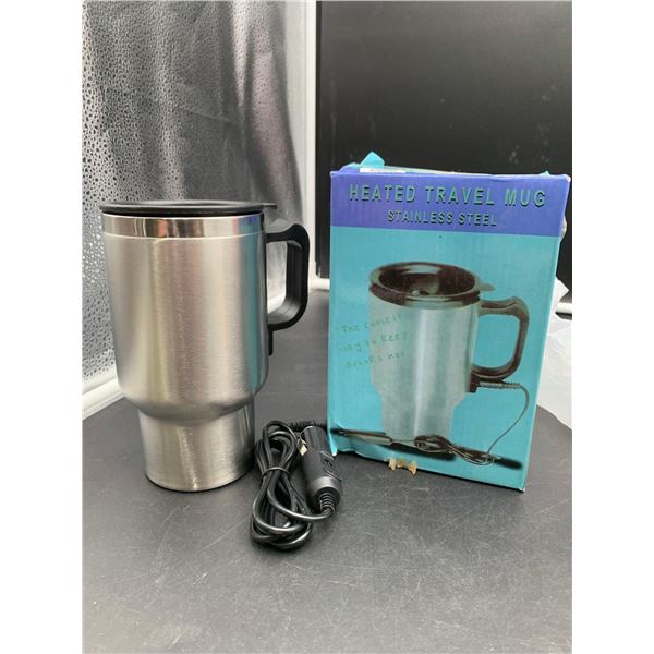 Heated Travel Mug Stainless Steel