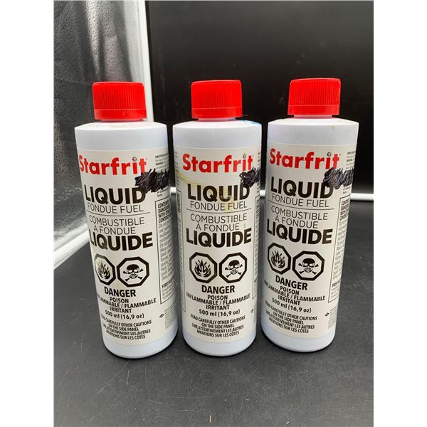 Starfrit Liquid Fondue Fuel 3x500ml