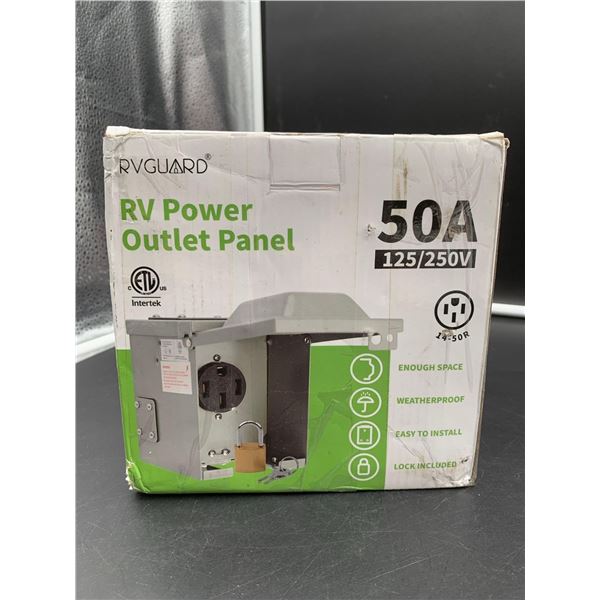 RVGuard RV Power Outlet Panel 50A 125/250v
