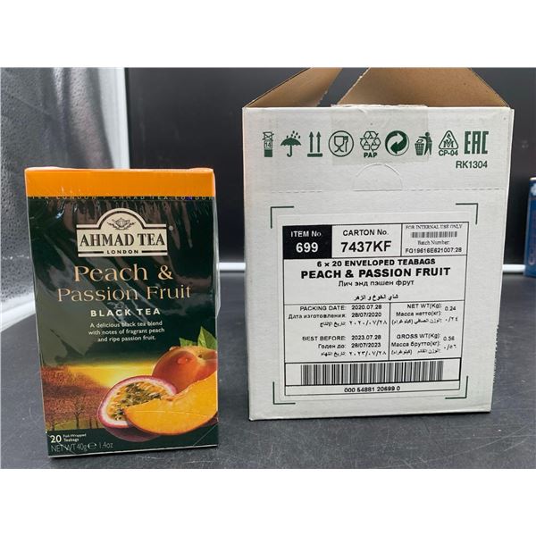 Ahmad Tea Peach & Passion Fruit Black Tea (6 x 20)
