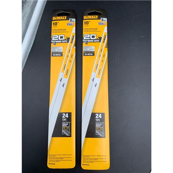 DeWalt 10in Bi-Metal Hacksaw Blades (2 x 2)