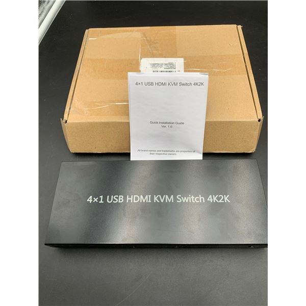 4 x 1 USB HDMI KVM Switch 4K2K