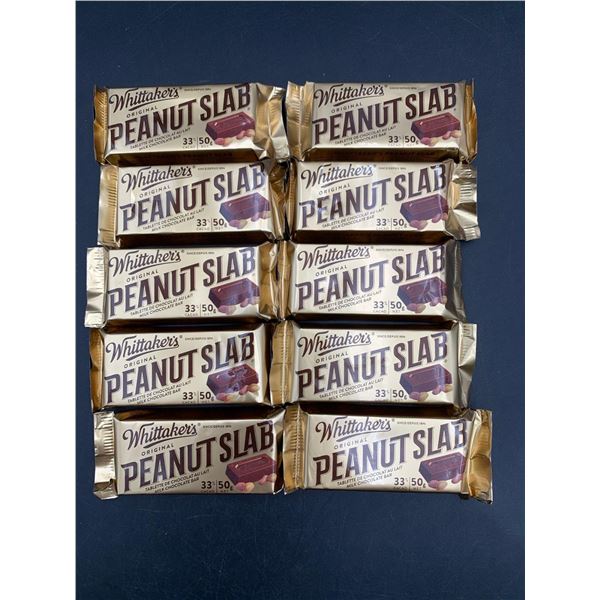 Whittakers Peanut Slab Milk Chocolate Bar (50g x 10)