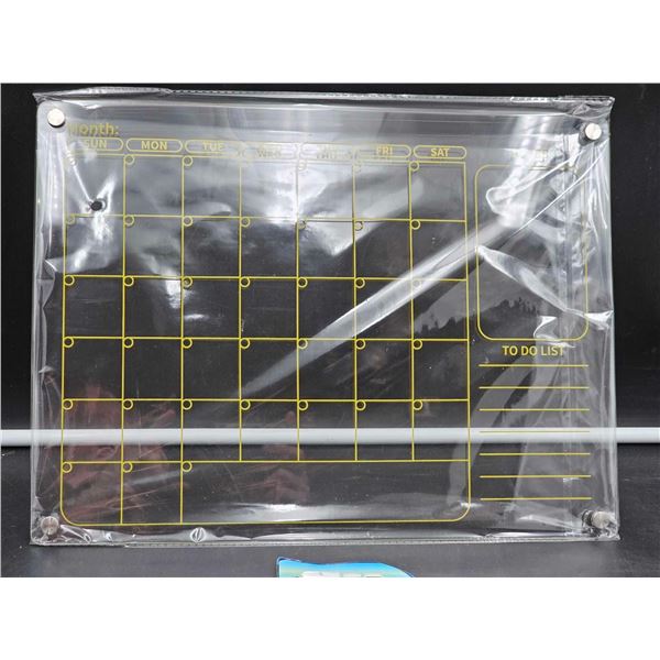 Translucent Dry Erase Calendar