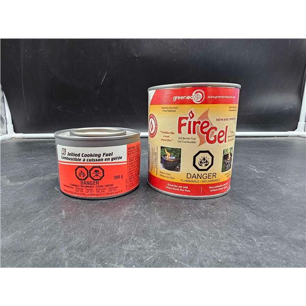 Jellied Cooking Fuel and Fire Gel