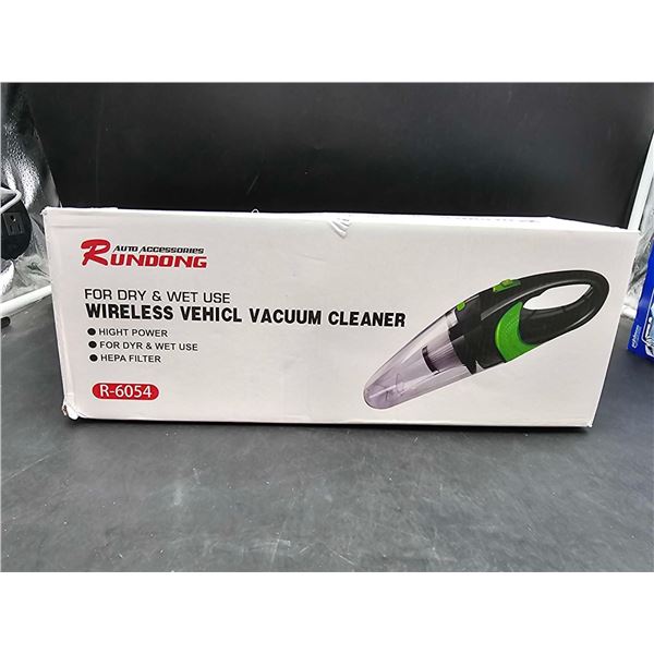 Rundong Wireless Vehicle Vacuum Cleaner, Wet and Dry