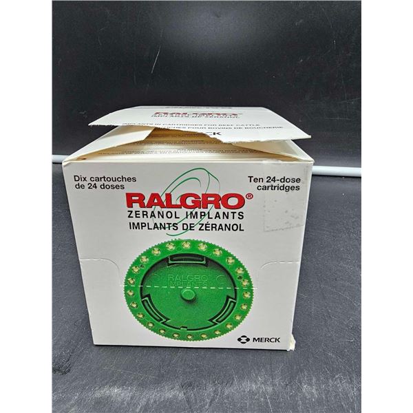 Ralgro Zeranol Implants (10-24 dose cartridges)