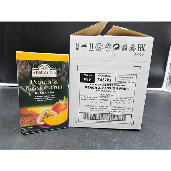 Ahmad Tea Peach & Passion Fruit Black Tea (6 x 20)