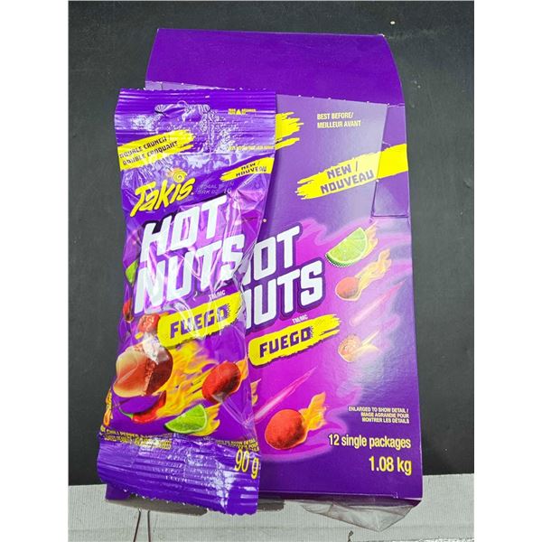 Takis Hot Nuts Fuego Coated Peanuts (12 x 90g)