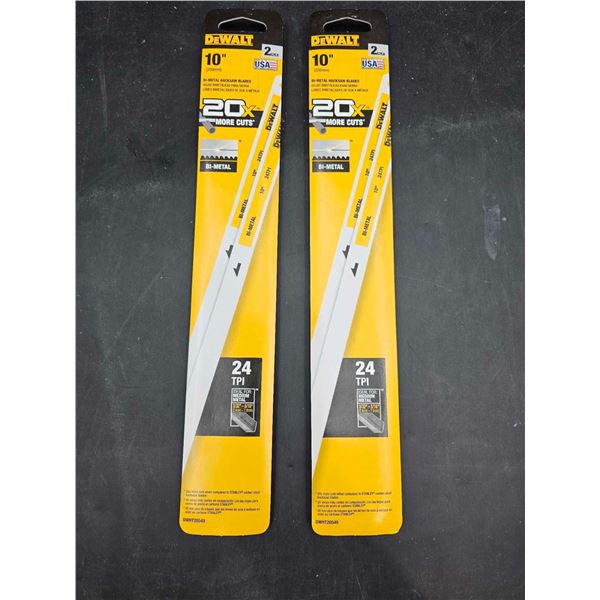 DeWalt 10in Bi-Metal Hacksaw Blades (2 x 2)