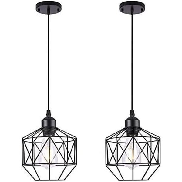 Black Pendant Light 2pk