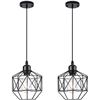 Image 1 : Black Pendant Light 2pk