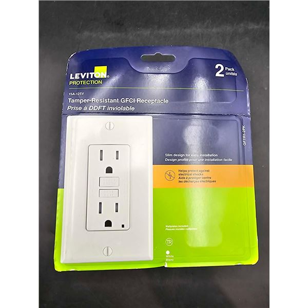 Leviton Protection 15A-125v Tamper-Resistant GFCI Receptacle