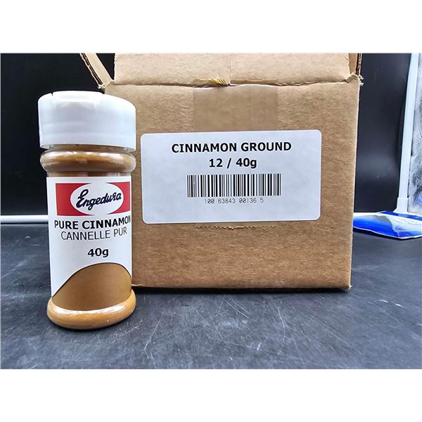 Engedura Pure Cinnamon Ground (12 x 40g)