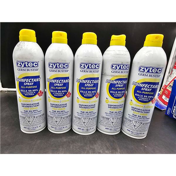 Zytec Germ Buster Disinfectant Spray (5 x 400ml)