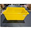 Image 1 : ***1 Per Lot***  23"W x 15" D x 11"T - Nesting & Stacking Heavy Duty Yellow Tote