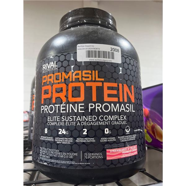 CASE LOT- Rival Nutrition Promasil Protein Powder Mix 75 Servings 5Lb