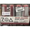 Image 1 : CASE LOT- ZOA Zero Sugar Cherry Limeade Naturally Caffeinated Energy Drink 12x355mL